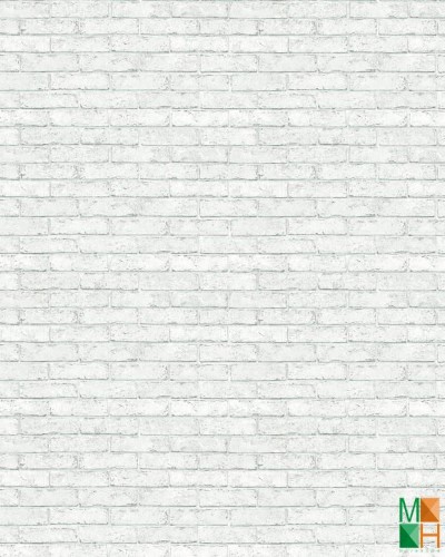  Giấy dán tường 3D giả gạch màu trắng MH82362-1